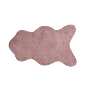 Růžová umělá kožešina Tiseco Home Studio Rabbit, 60 x 90 cm