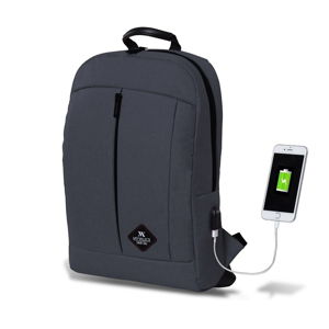 Antracitový batoh s USB portem My Valice GALAXY Smart Bag