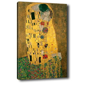 Obraz Tablo Center Klimt Kiss, 70 x 50 cm