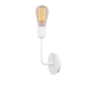 Bílá nástěnná lampa Simple Drop