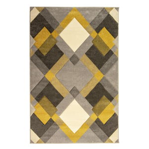 Šedo-žlutý koberec Flair Rugs Nimbus Ochre, 120 x 170 cm