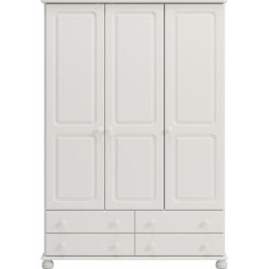 Bílá šatní skříň 129x185 cm Richmond - Tvilum