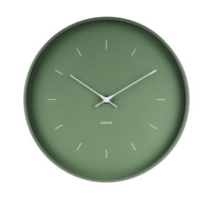Zelené nástěnné hodiny Karlsson Butterfly, Ø 27,5 cm