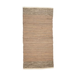Hnědý bavlněný koberec Simla Minimalism, 170 x 130 cm