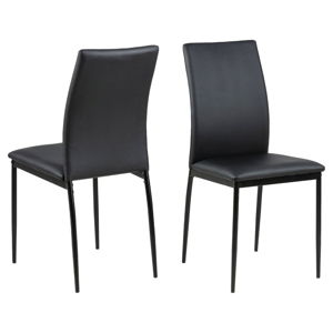 Černá jídelní židle Actona Demina