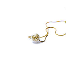 Skleněný náhrdelník ve zlaté barvě Ko-ra-le Precious Wired