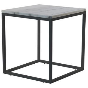 Mramorový konferenční stolek s černou konstrukcí RGE Accent, šířka 55 cm
