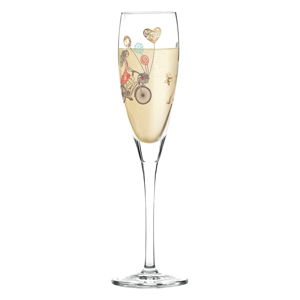 Sklenice na šampaňské z křišťálového skla Ritzenhoff Alice Wilson Bike, 140 ml