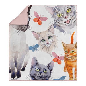 Dětská deka OYO Kids Cats, 130 x 160 cm