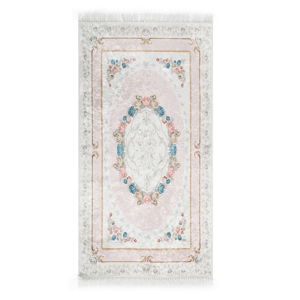 Sametový koberec Deri Dijital Maluna Powder, 80 x 150 cm