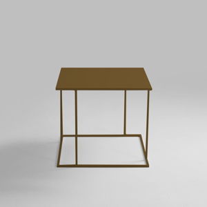 Odkládací stolek ve zlaté barvě Custom Form Walt, 50 x 50 cm