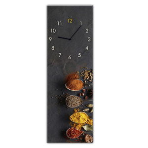 Nástěnné hodiny Styler Glassclock Spices, 20 x 60 cm