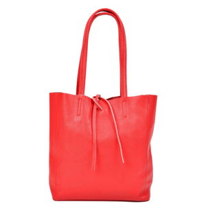 Červená kožená kabelka Sofia Cardoni Simply