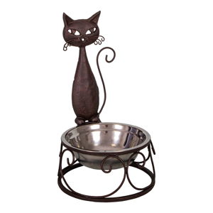 Miska pro kočku s dekorativní konstrukcí Antic Line Cat, výška 32 cm