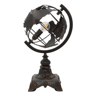 Černá stolní industriální lampa Mauro Ferretti World