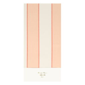 Ubrus 137x259 cm Peach Stripe – Meri Meri