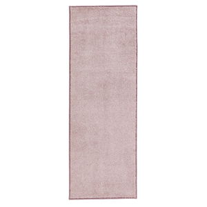 Růžový běhoun Hanse Home Pure, 80 x 400 cm