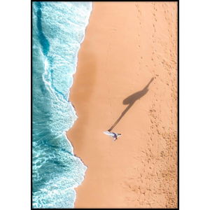 Plakát Imagioo Surfer On The Beach, 40 x 30 cm