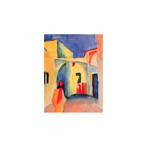 Reprodukce obrazu August Macke - A Glance Down an Alley, 60 x 45 cm