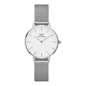 Dámské hodinky ve stříbrné barvě s bílým ciferníkem Daniel Wellington Petite, ⌀ 28 mm