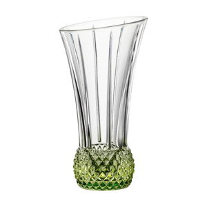 Sada 2 váz z křišťálového skla Nachtmann Spring Lime, výška 13,6 cm