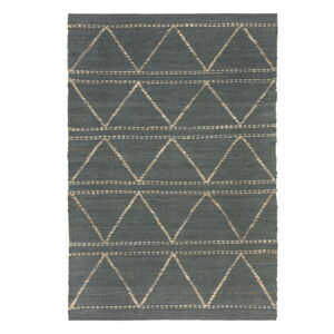 Modrý jutový koberec Flair Rugs Rhombi, 160 x 230 cm