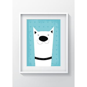 Nástěnný obraz OYO Kids Animals With Stripes Dog, 24 x 29 cm