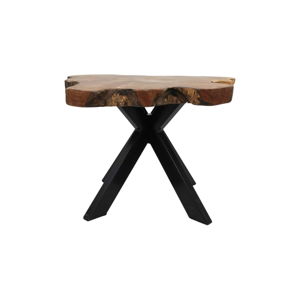 Příruční stolek z teakového dřeva HSM collection Victoria, 70 x 53 cm