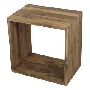 Odkládací stolek z teakového dřeva HMS collection Cube
