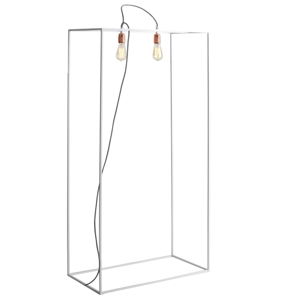 Bílá stojací lampa Custom Form Metric, šířka 70 cm