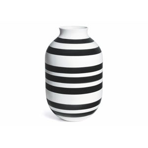 Černo-bílá kameninová váza Kähler Design Omaggio, výška 50 cm