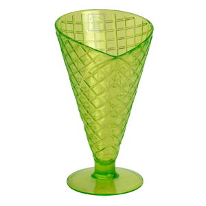 Zelený plastový zmrzlinový pohár Navigate Sundae Cone