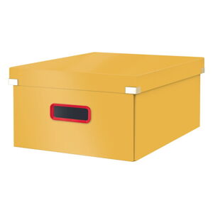 Žlutá úložná krabice Leitz Cosy Click & Store, délka 48 cm