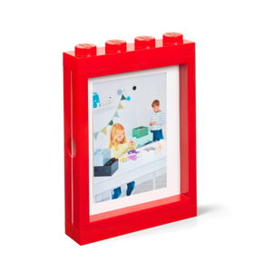 Červený rámeček na fotku LEGO®, 19,3 x 4,7 cm