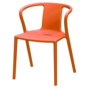 Oranžová jídelní židle s područkami Magis Air