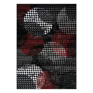 Černo-šedý koberec Webtappeti Manhattan Broadway, 80 x 150 cm