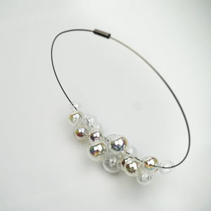 Duhový skleněný náhrdelník Ko-ra-le Neon Foam