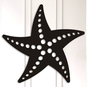 Černá nástěnná dekorace Starfish