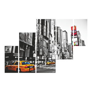 5dílný nástěnný obraz Times Square