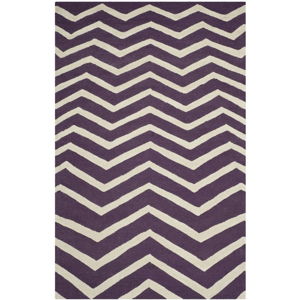 Vlněný koberec Safavieh Edie Purple, 274 x 182 cm