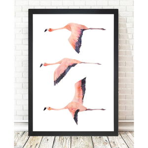 Obraz Tablo Center Flamingos, 24 x 29 cm