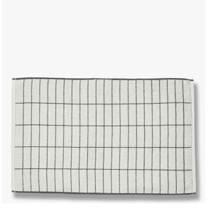 Bílá koupelnová předložka 50x80 cm Tile Stone – Mette Ditmer Denmark