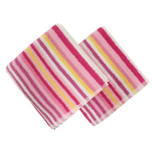 Sada 2 růžových ručníků Cizgi, 40 x 80 cm