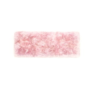 Růžový koberec z ovčí vlny Royal Dream Zealand Long, 70 x 190 cm