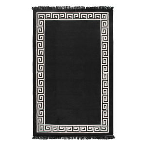 Béžovo-černý oboustranný koberec Justed, 140 x 215 cm