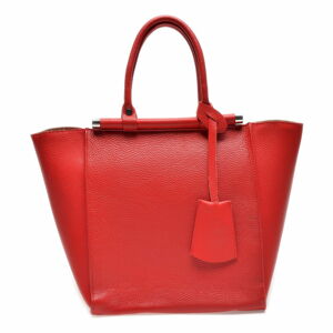 Červená kožená kabelka Mangotti Bags