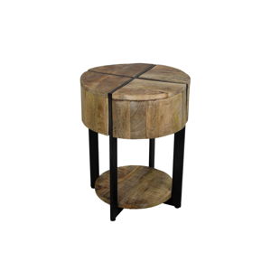 Příruční stolek z mangového dřeva HSM collection Jackso, , 40 x 51 cm
