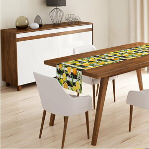 Běhoun na stůl Minimalist Cushion Covers Lemon, 45 x 140 cm
