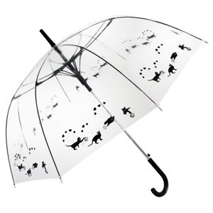 Transparentní holový deštník Ambiance Cats, ⌀ 100 cm