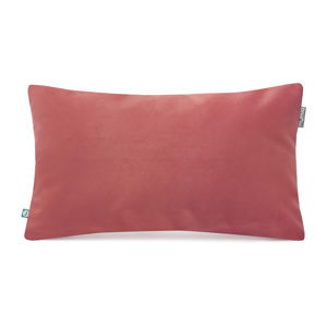 Lososově růžový povlak na polštář se sametovým povrchem Mumla Velvet, 30 x 50 cm
